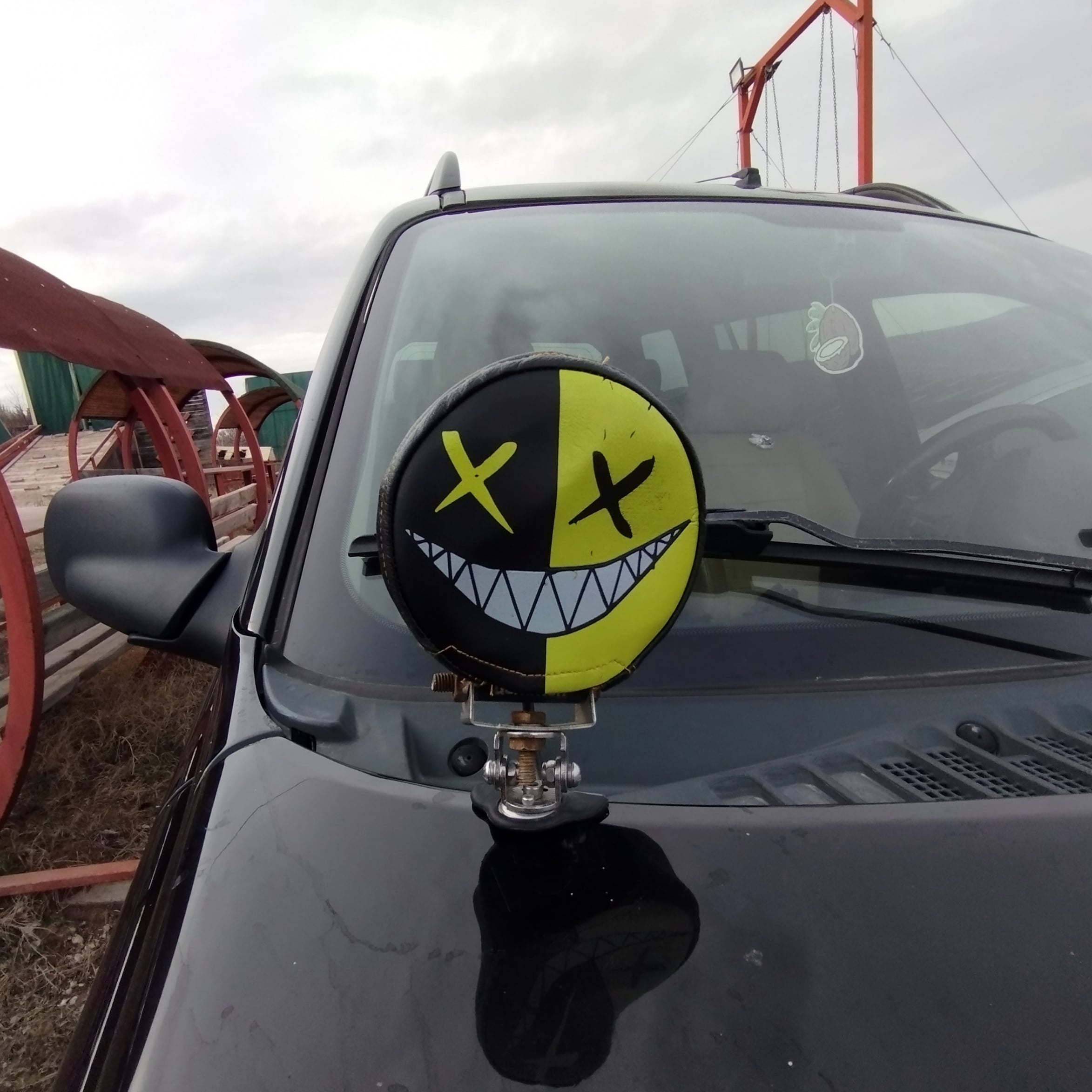 Off Road Led Sis Lamba Kılıfı - Çift Renk Gülen Yüz